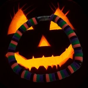 Spooky Halloween bracelet handmade by mxsha beads